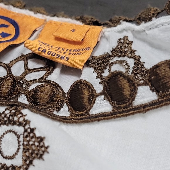 Tory Burch tunic peasant embroidered cotton travel top - Picture 12 of 12